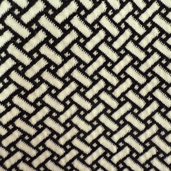 Lands End Black and White A-Line Dress-Size Medium Preppy Classic Work - Picture 4 of 6